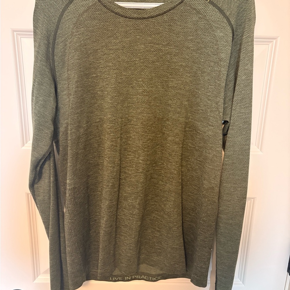 Lululemon Olive Green Long Sleeve Men's Shirt